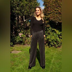 Transit Par Such Black Long Sleeve T-Shirt, size L/XL